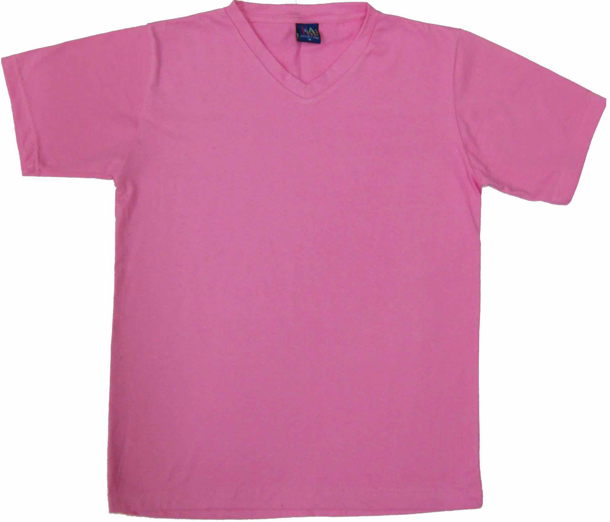 V สีชมพู